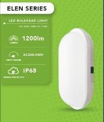 LED BULKHEAD OVAL, 15watts-Khind