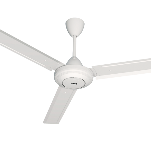 KHIND CEILING FAN 56″ METAL BLADE, PLASTIC DECO, 100% COPPER MOTOR, SAFETY CABLE