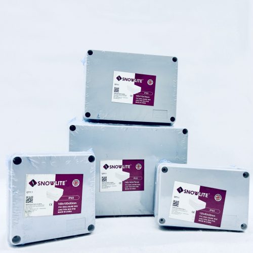 Snowlite 100 X 100 X 50 PVC Junction Box IP65-Snowlite