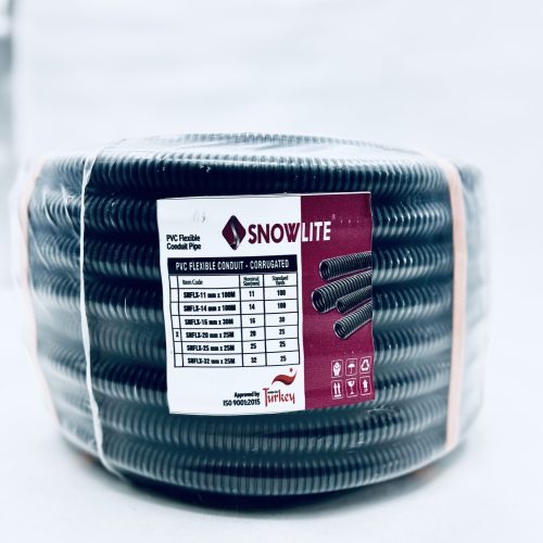 Snowlite 11MM PVC Flexible Conduit 100 Mtr-Snowlite