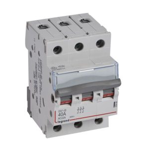 LEGRAND DX isolator switch 3P 40A - IP20 protection - toggle control - suitable for distribution board installation-Legrand