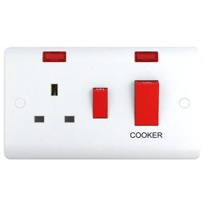45A Cooker Control Unit With Neon - Snowlite