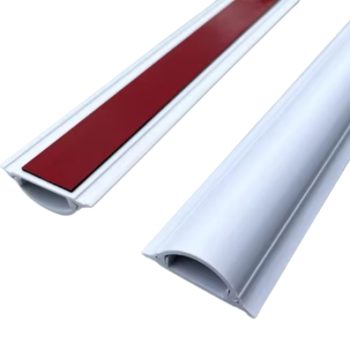 Snowlite 25mm X 100mm Sticker Arc Trunking/Floor Trunking (White & Grey)-Snowlite