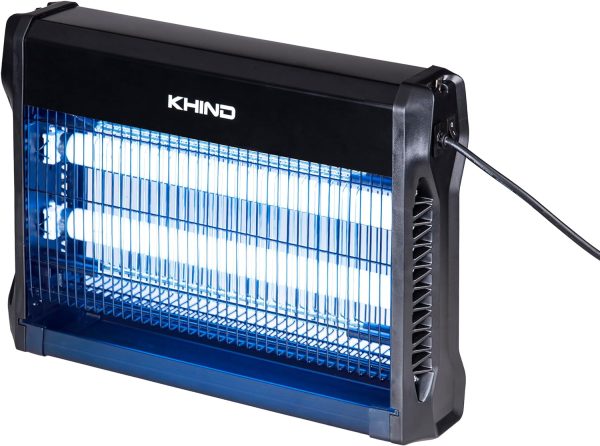 KHIND Insect Killer/Zapper, 2x10W T8 Tube, Fire Retardant Plastic and Metal Body, No Radiation, Non Toxic, Chain for Hanging, 80sq.m Coverage, Black – IK7102-Snowlite - Image 3