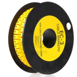 Volt Cable Marker EC-3 (5~10.00MM2) Per Roll 1000Nos-Volt