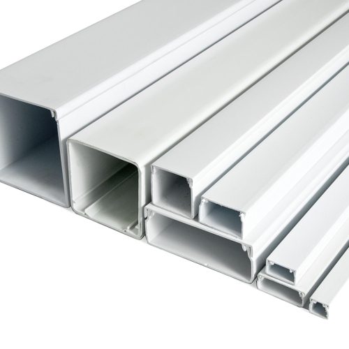 Snowlite 10x10mm Self Adhesive White PVC Trunking