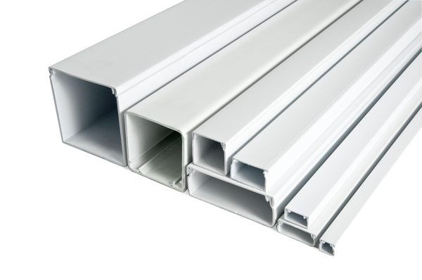 Snowlite 10x10mm Self Adhesive White PVC Trunking